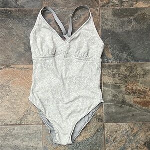 Aerie Light Gray One Piece Bodysuit
